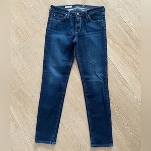 AG blue slim jeans!! “the Stilt cigarette leg” size 30R!! Adriano Goldschmied